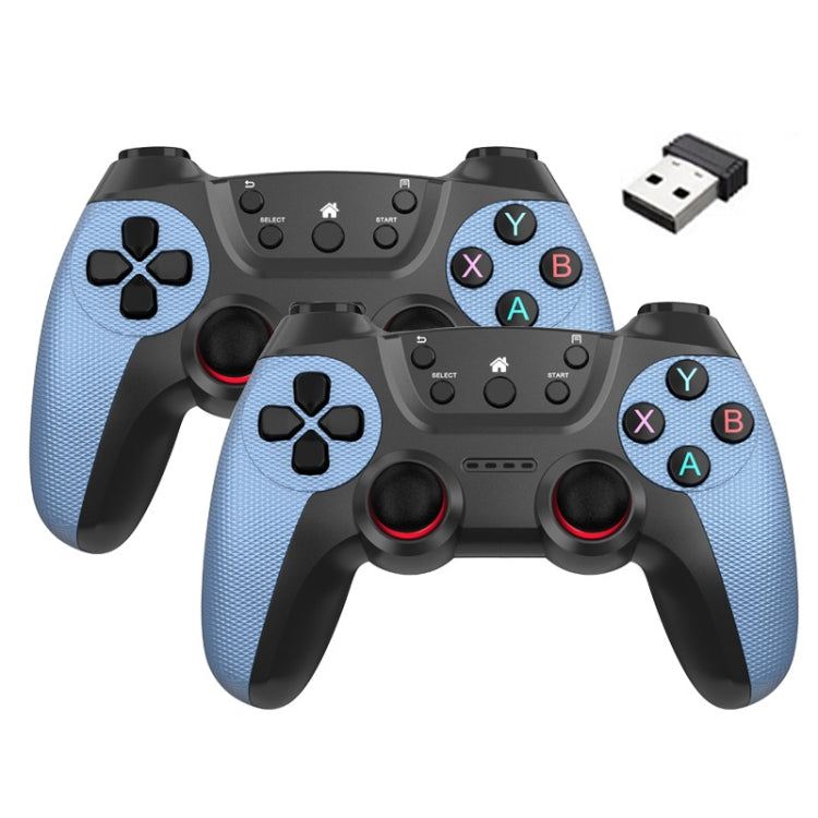 KM-029   2.4G One for Two Doubles Wireless Controller Support PC / Linux / Android / TVbox, KM-029 (Rose Pink), KM-029 (Lemon Yellow), KM-029 (Mountain Blue), KM-029 (Battle Gray), KM-029 (Elegant Silver), KM-029 (Mint Green), KM-029 (Cangling Green)...