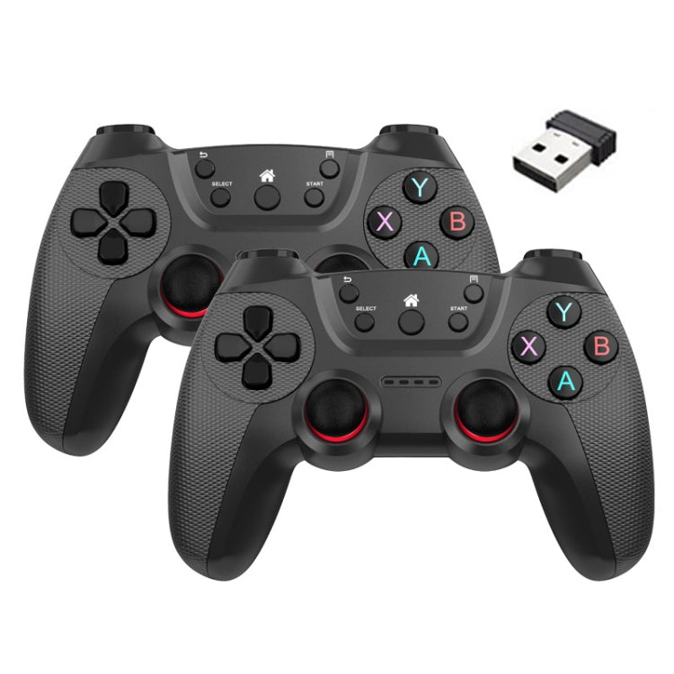 KM-029   2.4G One for Two Doubles Wireless Controller Support PC / Linux / Android / TVbox, KM-029 (Rose Pink), KM-029 (Lemon Yellow), KM-029 (Mountain Blue), KM-029 (Battle Gray), KM-029 (Elegant Silver), KM-029 (Mint Green), KM-029 (Cangling Green)...