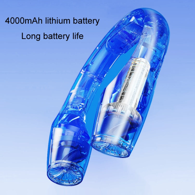 USB Charging Big Wind Cooling Leafless Hanging Neck Fan