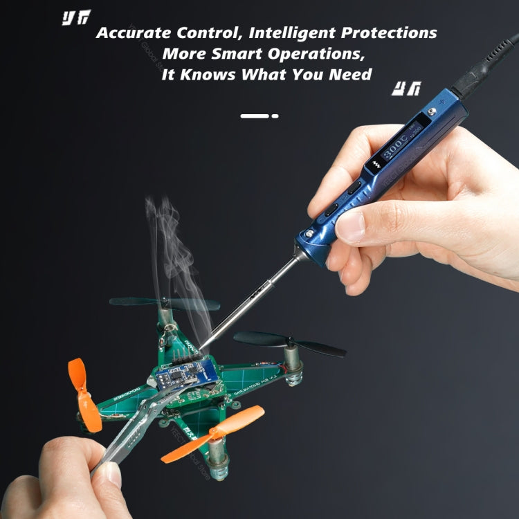 MINIWARE TS101 PD DC Soldering Iron 90W Portable Soldering Pen, With BC2 Soldering Iron Head, With B2 Soldering Iron Head, With I Soldering Iron Head, With KU Soldering Iron Head, With K Soldering Iron Head, With D24 Soldering Iron Head...