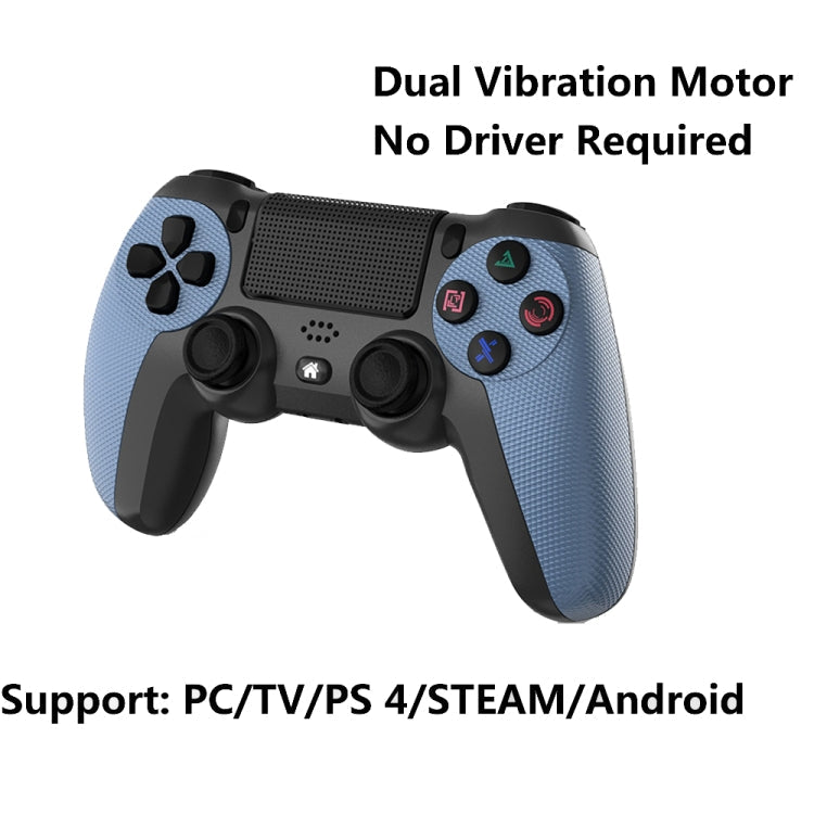 KM048 For PS4 Bluetooth Wireless Gamepad Controller 4.0 With Light Bar, KM048 (Rose Pink), KM048 (Lemon Yellow), KM048 (Mountain Blue), KM048 (Battle Gray), KM048 (Elegant Silver), KM048 (Elegant White), KM048 (Mint Green), KM048 (Cangling Green)...