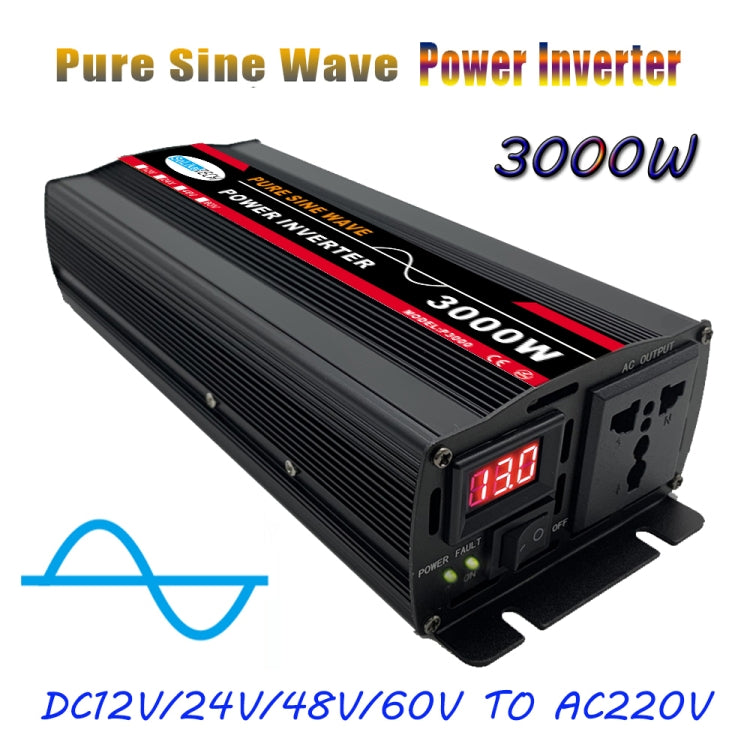 High Power Car Sine Wave Inverter Power Converter, 3000W (Actual 500W) 12V to 220V, 3000W (Actual 500W) 24V to 220V, 3000W (Actual 500W) 48V to 220V, 3000W (Actual 500W) 60V to 220V, 4000W (Actual 800W) 12V to 220V, 4000W (Actual 800W) 24V to 220V...