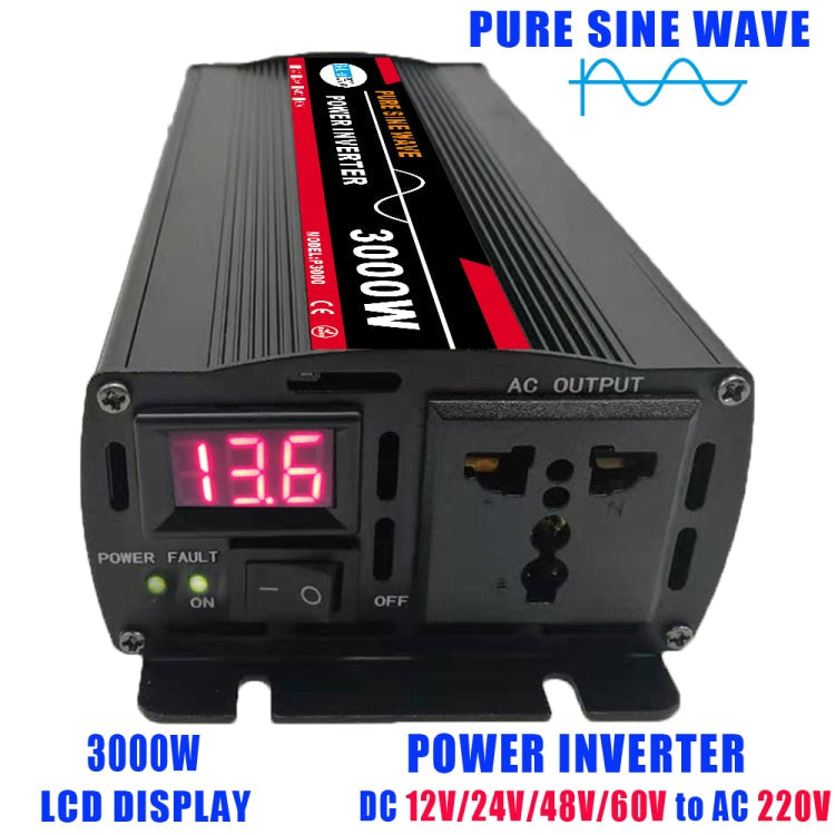 High Power Car Sine Wave Inverter Power Converter, 3000W (Actual 500W) 12V to 220V, 3000W (Actual 500W) 24V to 220V, 3000W (Actual 500W) 48V to 220V, 3000W (Actual 500W) 60V to 220V, 4000W (Actual 800W) 12V to 220V, 4000W (Actual 800W) 24V to 220V...