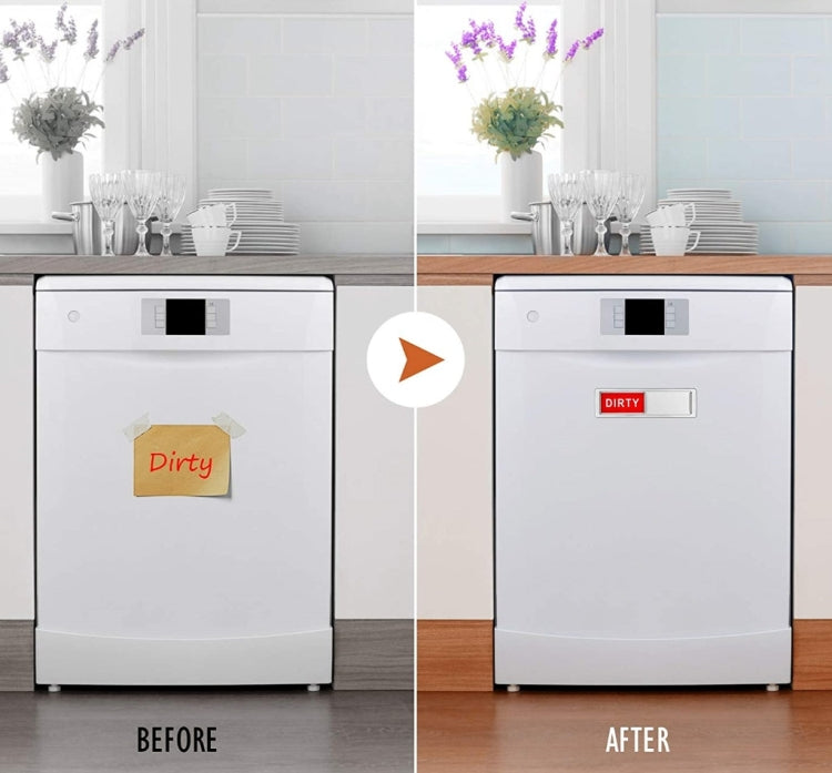 Dishwasher Magnet Clean Dirty Sign Double-Sided Refrigerator Magnet, Silver-Blue Gray, Black-Blue Gray, Silver-Black and White, Black-Black and White, Silver- Cat Claw), Turkish, Black Cat Claw, Black Love, Silver Love, Silver Gray White, Black Gray...