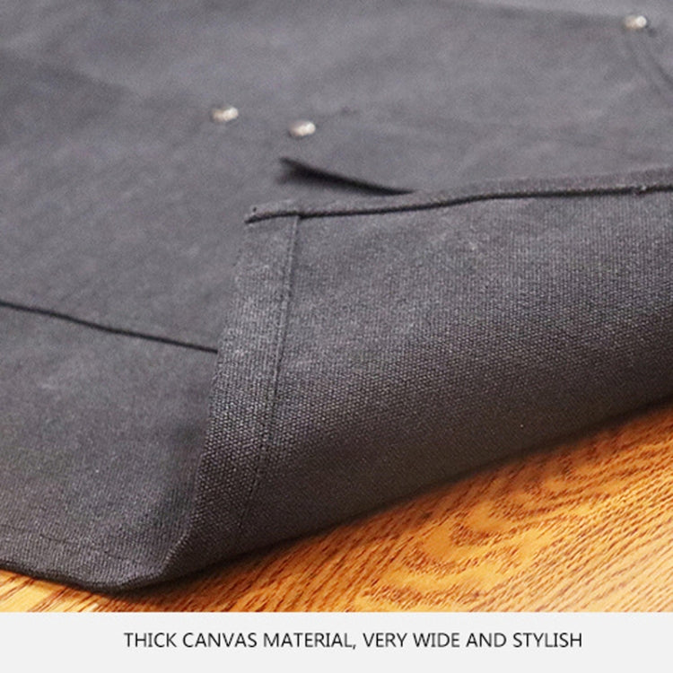 Carpentry Electrician Garden Heavy Canvas Workwear Apron, Black Gray, Black, Army Green, Khaki, Blue, Camel, Belt Black Gray, Belt Black, Belt Army Green, Belt Khaki, Belt Blue, Belt Camel
