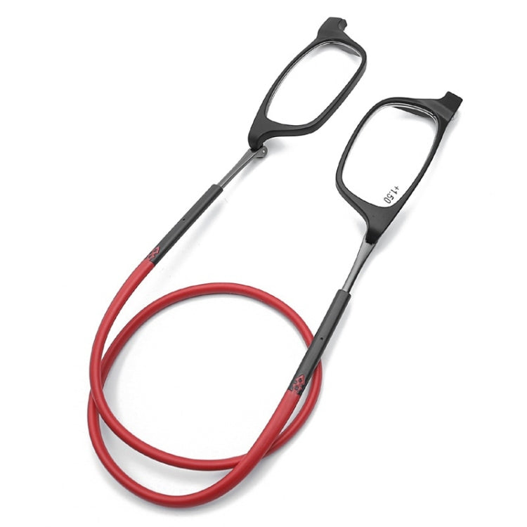 Portable Magnetic Hanging Neck Retractable Reading Glasses, +250, +275, +300, +325, +350
