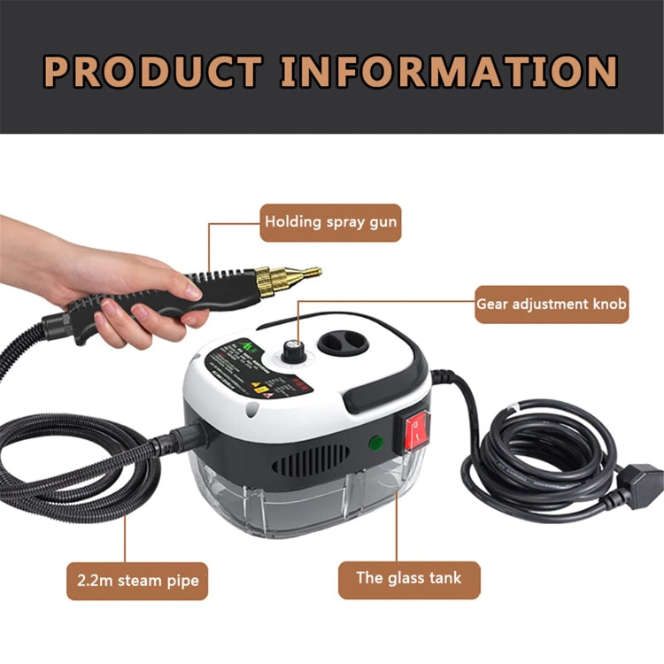 2500W High Temperature And High Pressure Steam Cleaning Machine for Kitchen Bathroom Furniture, Red  220V  EU Plug, White 220V EU Plug, Red 220V UK Plug, White 220V UK Plug, Red 110V US Plug, White 110V US Plug