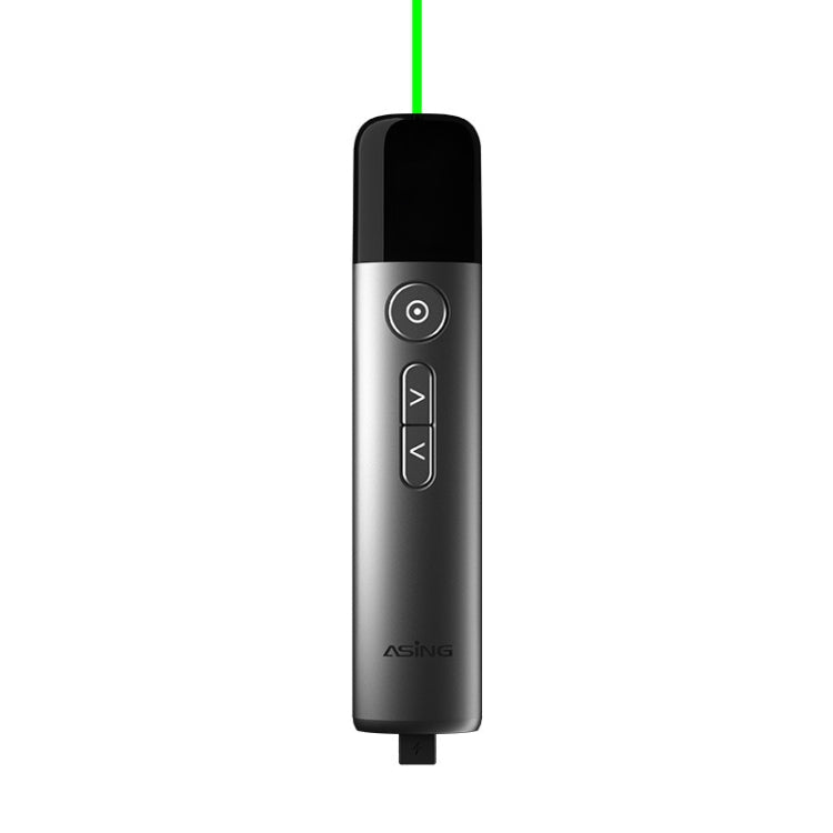 ASiNG LED LCD Screen High Power Bright Green Laser Pointer PPT Speech Instructions Page Presenter, A17