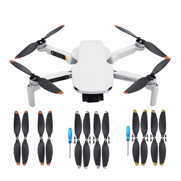 For DJI Mavic Mini 4726F Wing Propeller Blade Drone Accessories, 2pairs Orange Edge, 4pairs Orange Edge, 2pairs Silver Edge, 4pairs Silver Edge, 2pairs Golden Edge, 4pairs Golden Edge