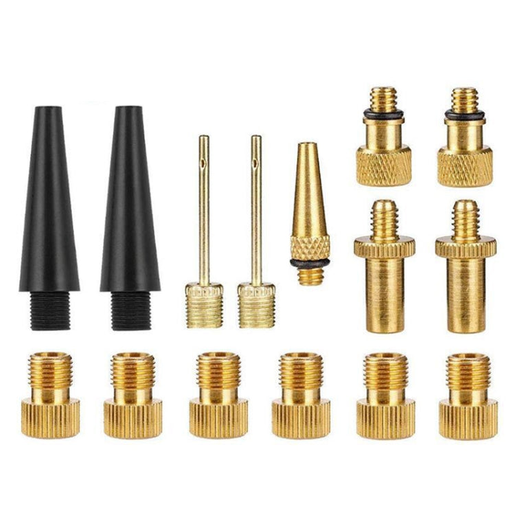 SV/AV/DV Bicycle Valve Adapter Set Bike Ball Pump Accessories, 15 in 1, 24 in 1 with Leather Ring, 25 in 1, 24 in 1, 32 in 1, 16 in 1, 10 in 1, 3sets 3 in 1, 12 in 1, 3sets 5 in 1, 3sets 4 in 1, 3sets 4 in 1 Gold, 14 in 1, 16 in 1 with Split Box...