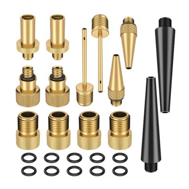 SV/AV/DV Bicycle Valve Adapter Set Bike Ball Pump Accessories, 15 in 1, 24 in 1 with Leather Ring, 25 in 1, 24 in 1, 32 in 1, 16 in 1, 10 in 1, 3sets 3 in 1, 12 in 1, 3sets 5 in 1, 3sets 4 in 1, 3sets 4 in 1 Gold, 14 in 1, 16 in 1 with Split Box...