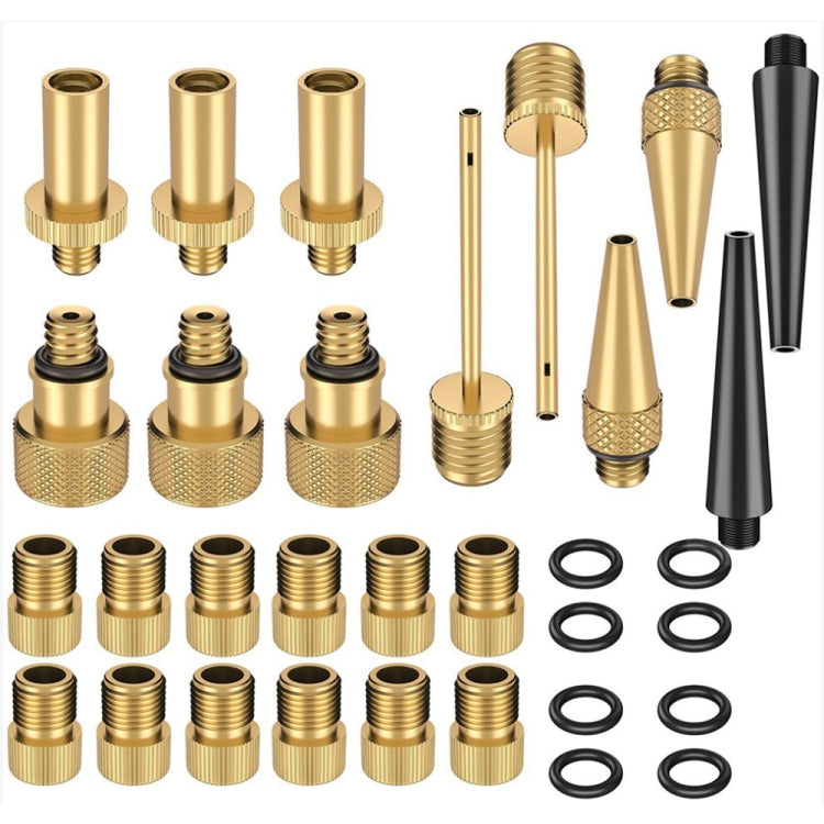 SV/AV/DV Bicycle Valve Adapter Set Bike Ball Pump Accessories, 15 in 1, 24 in 1 with Leather Ring, 25 in 1, 24 in 1, 32 in 1, 16 in 1, 10 in 1, 3sets 3 in 1, 12 in 1, 3sets 5 in 1, 3sets 4 in 1, 3sets 4 in 1 Gold, 14 in 1, 16 in 1 with Split Box...