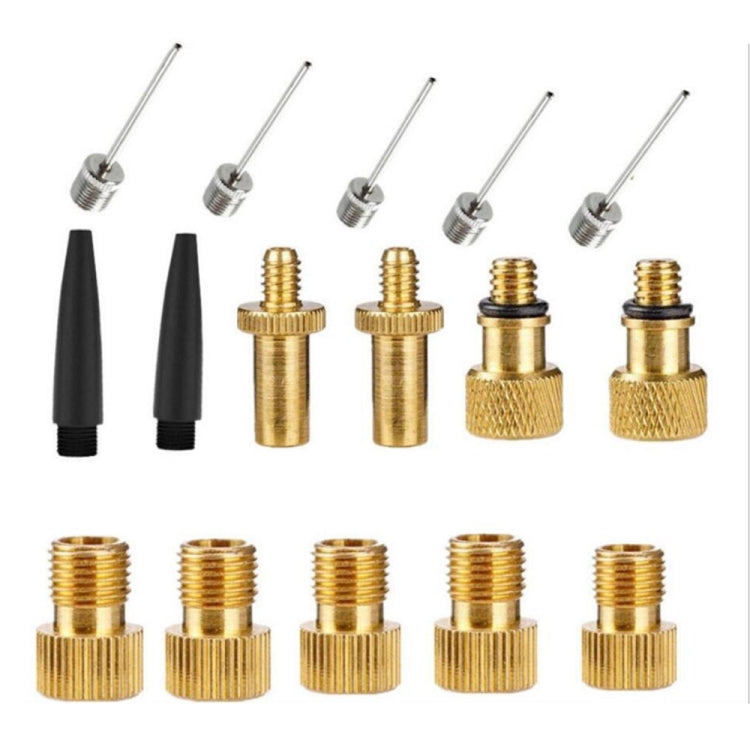 SV/AV/DV Bicycle Valve Adapter Set Bike Ball Pump Accessories, 15 in 1, 24 in 1 with Leather Ring, 25 in 1, 24 in 1, 32 in 1, 16 in 1, 10 in 1, 3sets 3 in 1, 12 in 1, 3sets 5 in 1, 3sets 4 in 1, 3sets 4 in 1 Gold, 14 in 1, 16 in 1 with Split Box...
