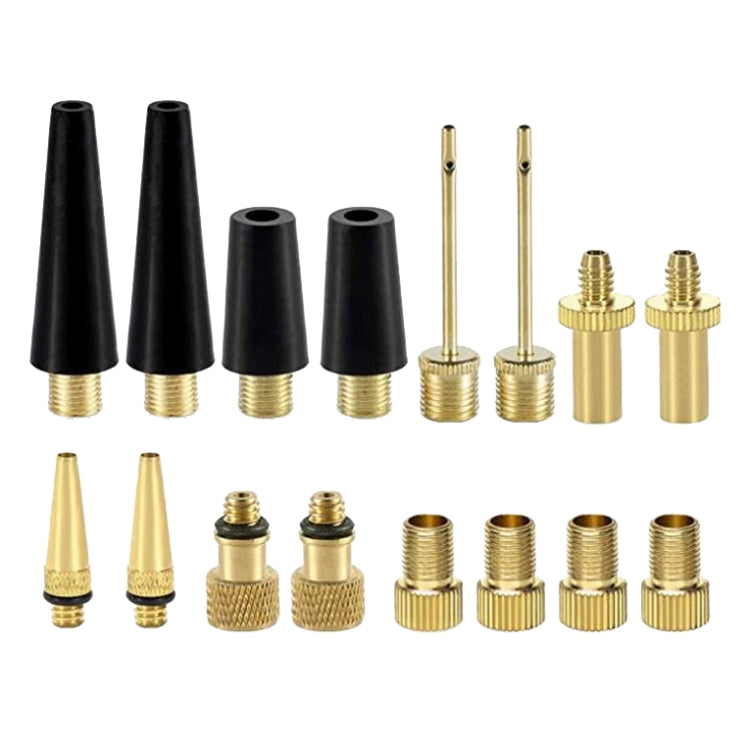 SV/AV/DV Bicycle Valve Adapter Set Bike Ball Pump Accessories, 15 in 1, 24 in 1 with Leather Ring, 25 in 1, 24 in 1, 32 in 1, 16 in 1, 10 in 1, 3sets 3 in 1, 12 in 1, 3sets 5 in 1, 3sets 4 in 1, 3sets 4 in 1 Gold, 14 in 1, 16 in 1 with Split Box...