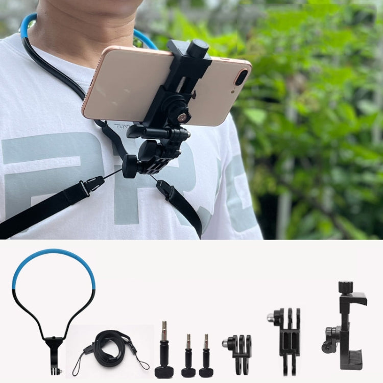 TUYU Camera Neck Holder Mobile Phone Chest Strap Mount  For Video Shooting//POV, Standard (Black), Standard (Blue), With Phone Clip (Black), With Phone Clip (Blue), Vertical Shooting (Black), Vertical Shooting (Blue), Vertical +Phone Clip (Black)...