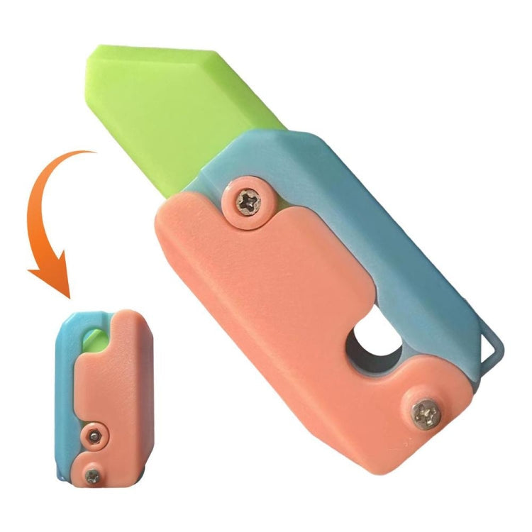 Radish Knife 3D Gravity Decompress Toy, Color Random Delivery, Large, Night Light, Flash Model, Eraser Model