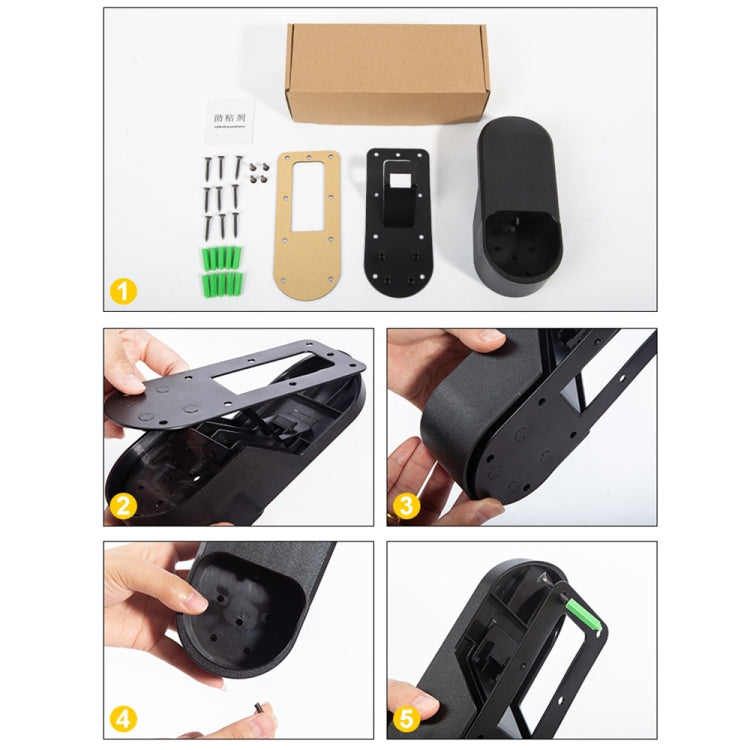 For Tesla Model 3 / X / S / Y Car Charger Wall Storage Bracket, EU Plug, US Plug