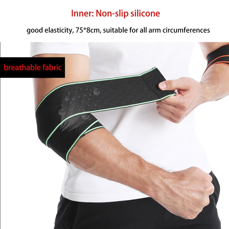 Compression Elbow Bandage Wrap Sports Elbow Protector 75x8cm, 75x8cm