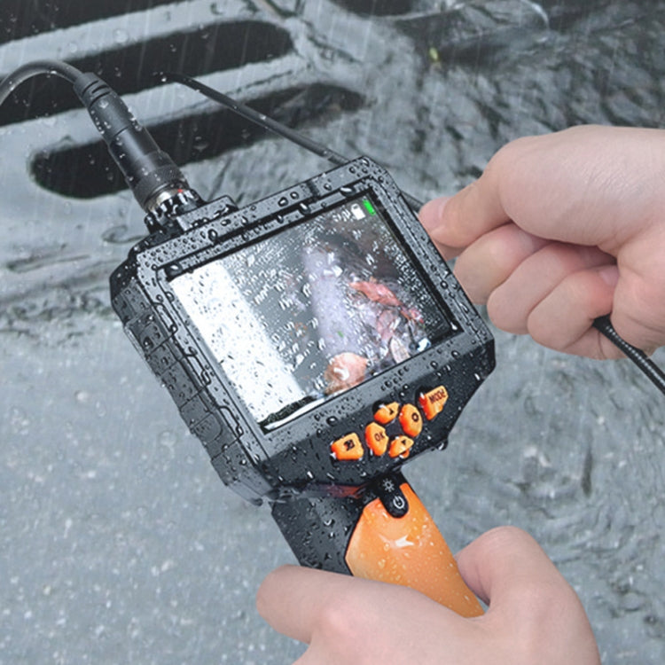 Teslong NTS300 5.5mm-1M Dual Lens Waterproof 5 Inch HD Industrial Borescope Auto Repair Tools, 5.5mm Dual Lens / 1m