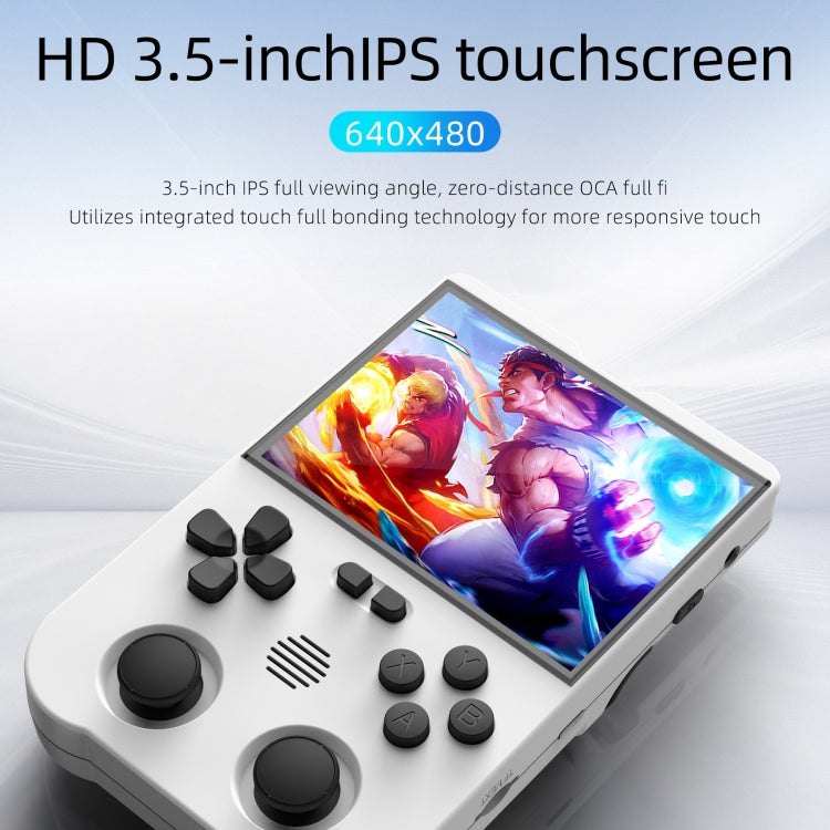 AMPOWN XU10 Handheld Game Console 3.5-Inch IPS Screen Linux System Portable Video Arcade 128G(Grey)