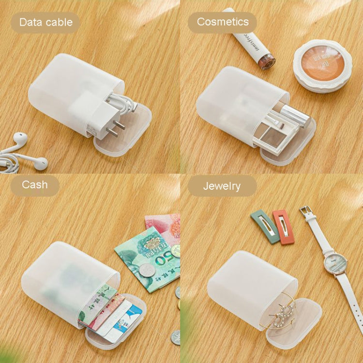 Phone Earphone Data Cable Charger Organizer Drawer Jewelry Miscellaneous Storage Box With Lid