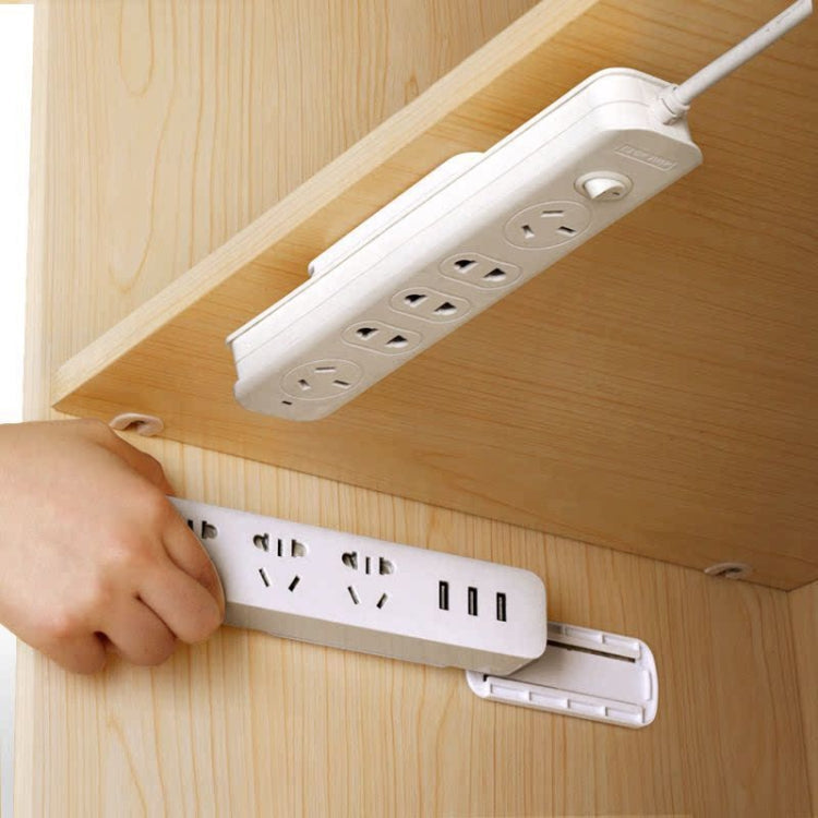 Non-Marking Self-Adhesive Plug Holder No Hole Wall Mounted Cable Organizer For Home Use