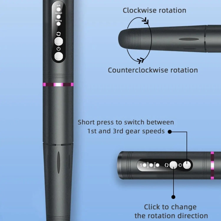 HX-08 USB Charging Portable Manicure Remover and Polisher Home Nail Art Tools, HX-08 (Grey)