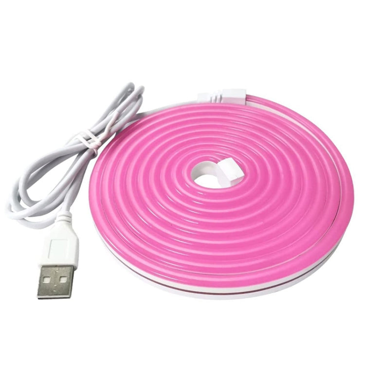 2m 5V LED Light Strip USB Flexible Neon Silicone Soft Strips Set, USB (Pink), USB (Warm Color), USB (Blue)