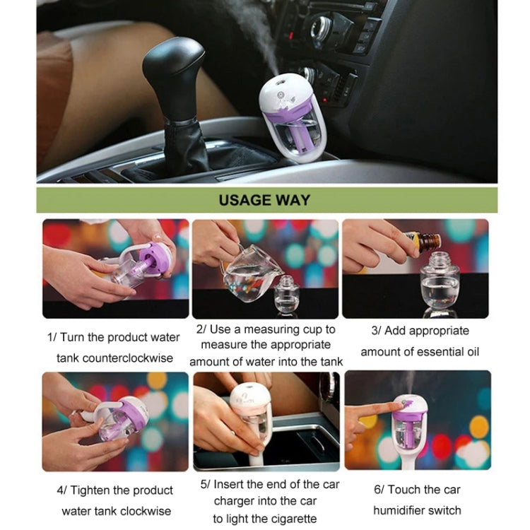 Car Negative Ion Spray Humidifier Aromatherapy Air Purifier