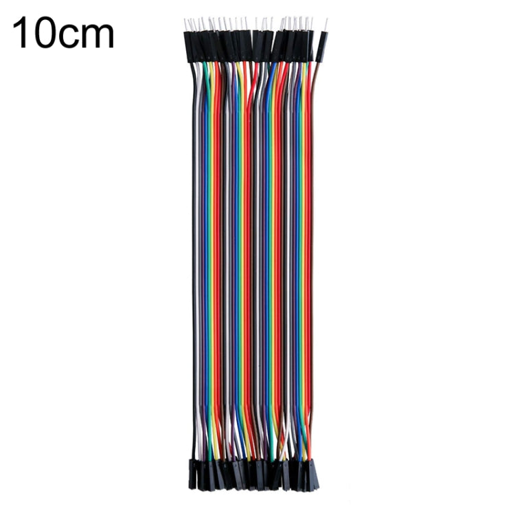 40P DuPont Cable Double-Ended Colorful Wires Wiring Terminal, 10cm, 20cm