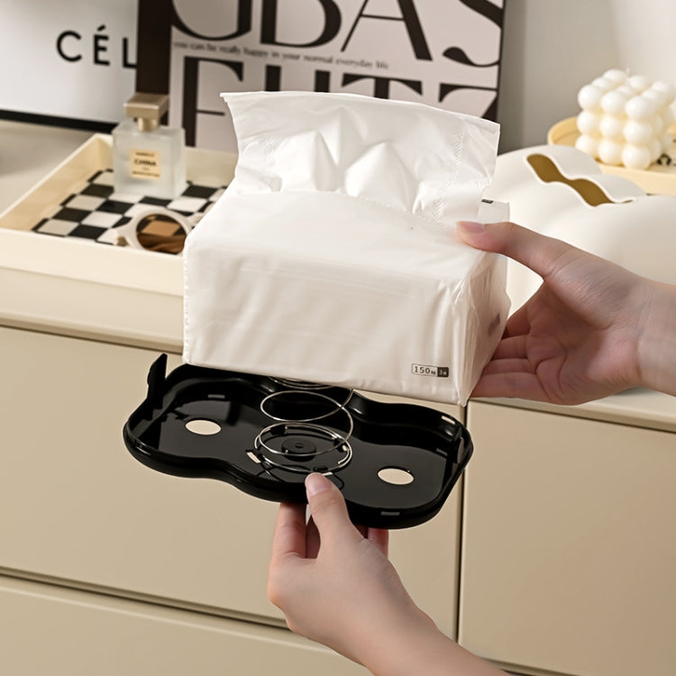 Cloud Tissue Box Tabletop Cream Style Wall Hanging Plastic Napkins Holder