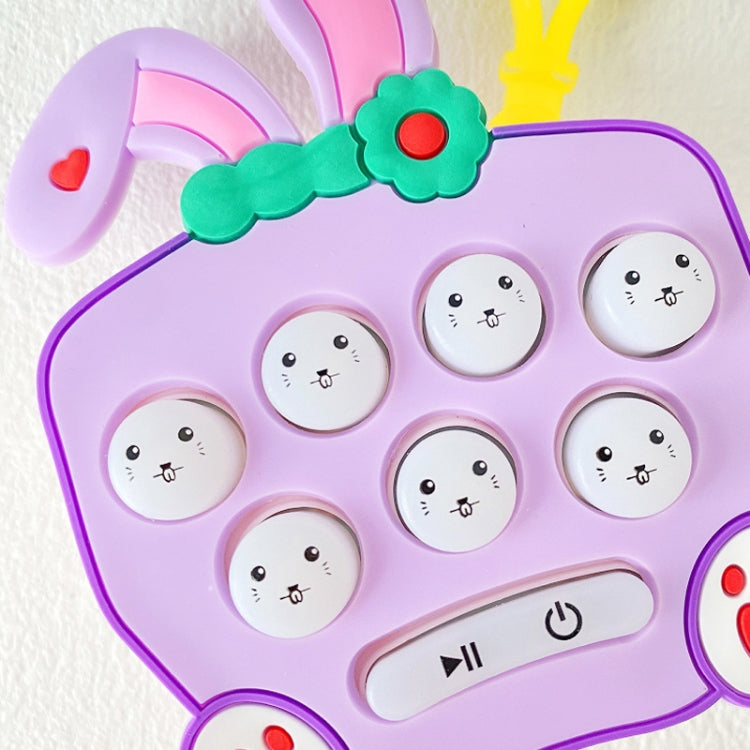 Cartoon Pattern Mini Palm Gaming Machine Play Mouse Electronic Lighting Decompressing Toy Keychain, Kurolo, Dog, Little Dinosaur, Pink Rabbit Ear, Purple Rabbit Ear, Brown Bear, Carrot Rabbit