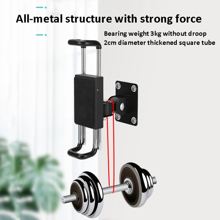 Tablet Wall Mount Holder Angles Adjustment Aluminum Alloy Mount With Anti Theft Security Lock, With Lock Short Arm