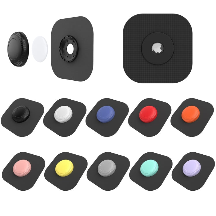For AirTag 2nd Gen / AirTag 1st Gen Locator Protective Case PC+TPU High-Viscosity Waterproof Cloth Cover