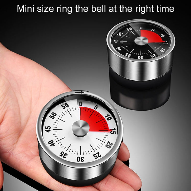 Kitchen Stainless Steel Mechanical Timer Student Time Management Reminder Baking Alarm Clock