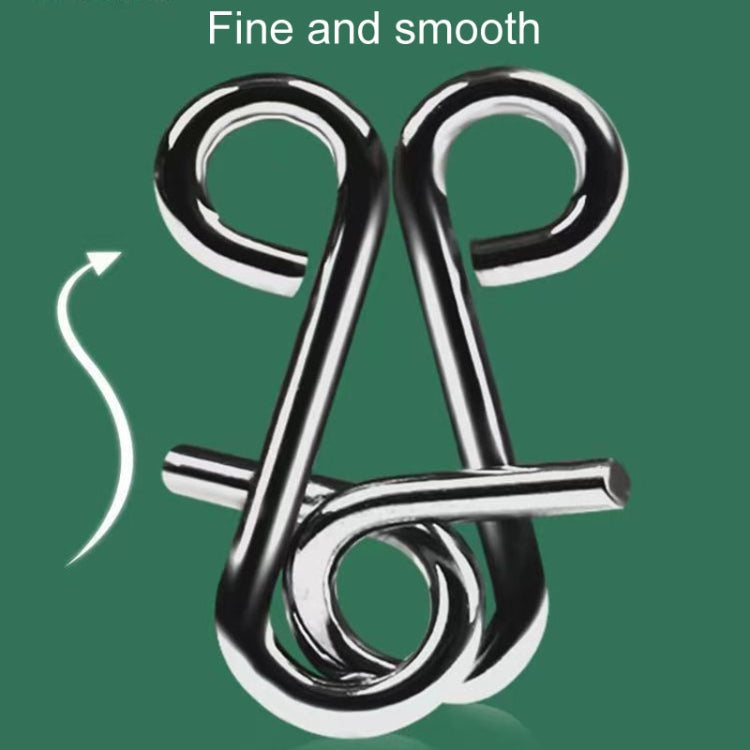 8pcs /Set Intelligence Unlocking Kids Puzzle Nine Links Toys, A Model Yellow, B Model Blue, C Model Pink, D Model Green