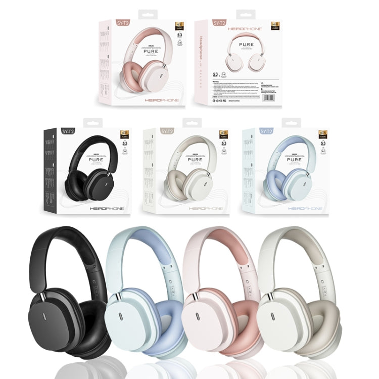 SOYTO SY-T2 Noise Reduction Bluetooth Headset Wireless Game Headset(White)