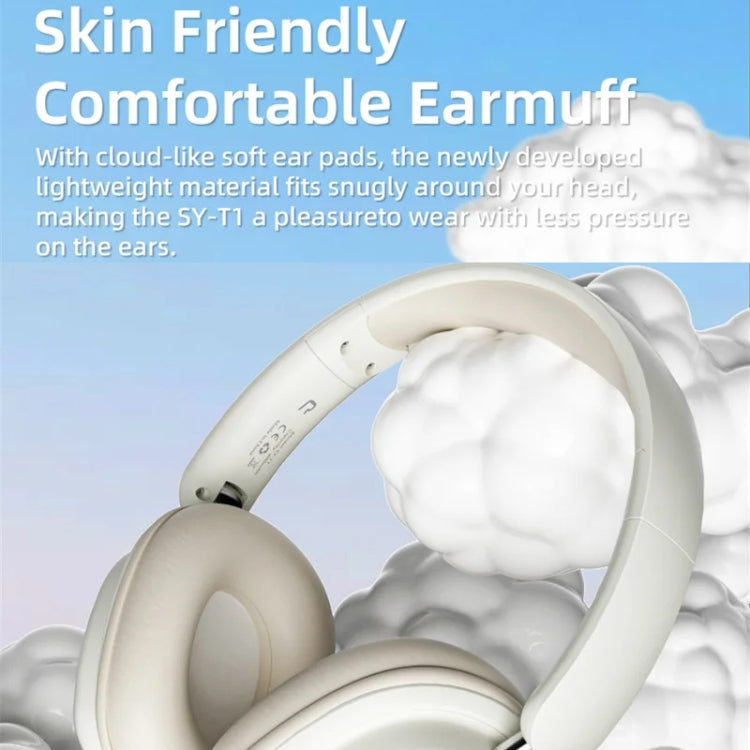 SOYTO SY-T1 Wireless Headset Bluetooth Gaming Headset With Plug Play Microphone(Pink)