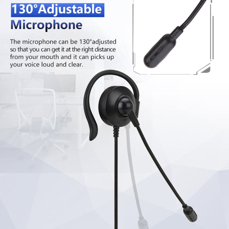SOYTO SY227 Single-side Operator Ear Hook Headset Corded Computer Headset, Separation USB Wire Control