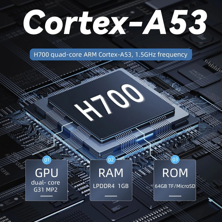 ANBERNIC RG35XX H Handheld Game Console 3.5 Inch IPS Screen Linux System 64GB+128GB(Transparent White)