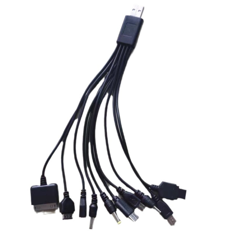 10 In 1 Multifunction USB Charging Cable For IPhone / PSP / Camera / Nokia / HTC / LG / Samsung, 10 In 1
