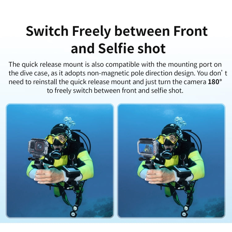 aMagisn Horizontal and Vertical Shooting Dive Shell 60m Waterproof Shell Accessories, For Insta360 Ace