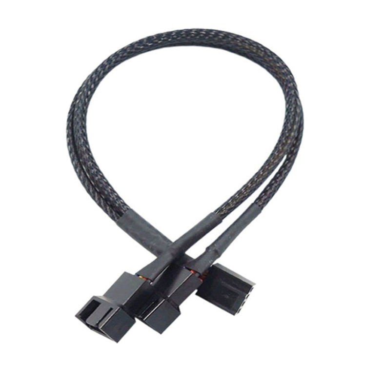Computer PWM Temperature Control Cooling Fan Extension Cable Chassis HUB Connector, 0.27m