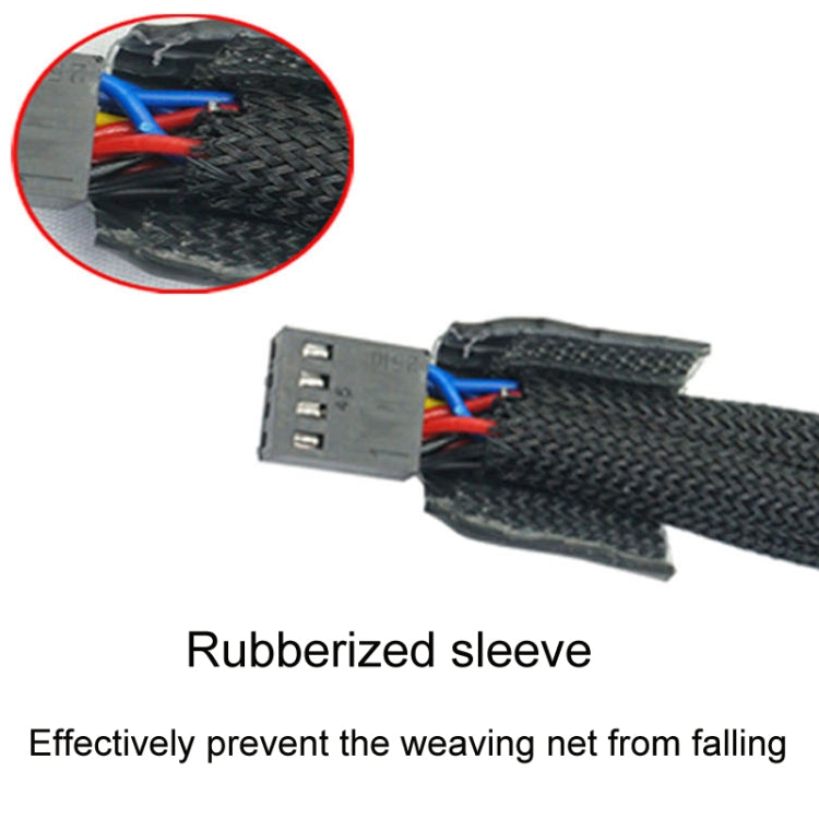 Computer PWM Temperature Control Cooling Fan Extension Cable Chassis HUB Connector, 0.27m