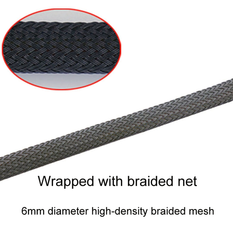 Computer PWM Temperature Control Cooling Fan Extension Cable Chassis HUB Connector, 0.27m