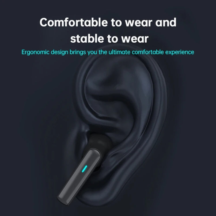 Lenovo TG132 Wireless Bluetooth 5.3 Earphones Sensorless Delay Ultra Long Life Sports Music Game Gaming Use(White)