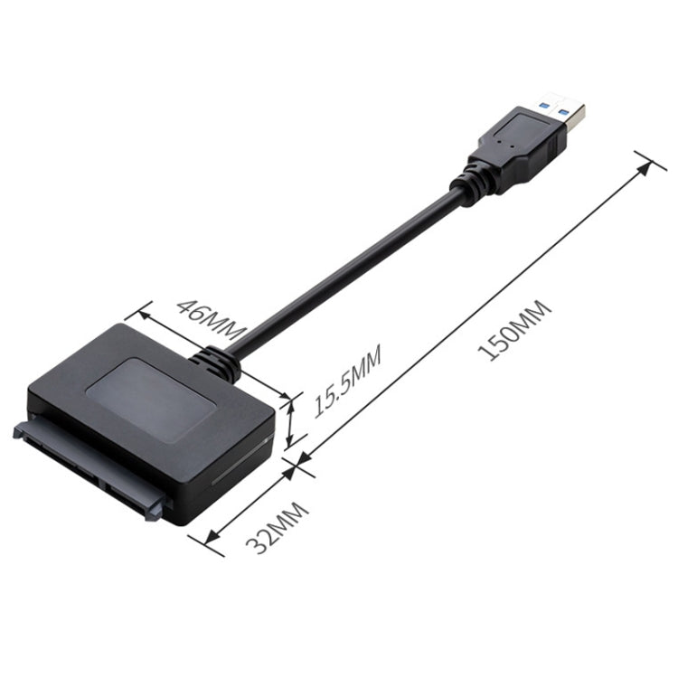 SATA To USB3.0 Easy Drive Cable 2.5 Inch SSD Solid State Drive Universal Connection Cable Converter Reader, SATA To USB3.0