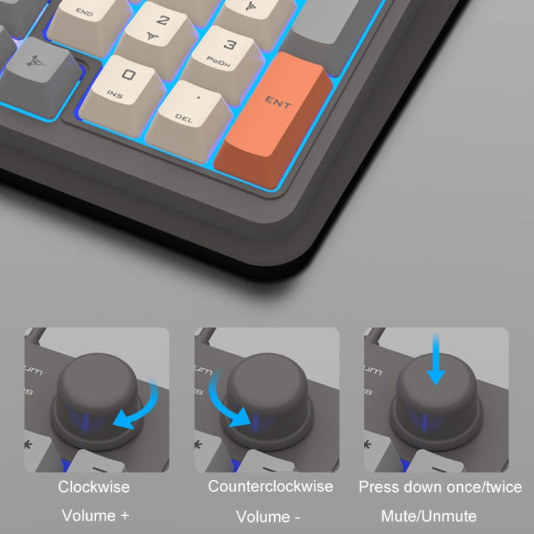 XUNSVFOX K820 Wired Gaming Mechanical Feeling 94 Keys Keyboard And Mouse Set(Shimmer)