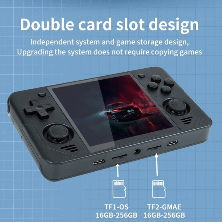 POWKIDDY RGB30  4 Inch IPS Screen Handheld Game Console Built In WIFI＋Bluetooth 16GB+128GB(Black)