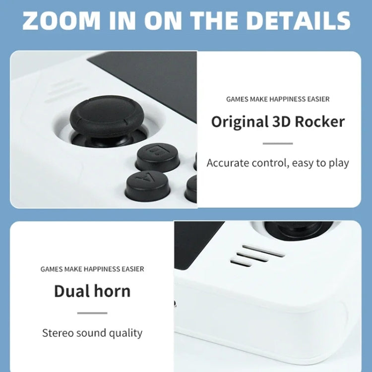 POWKIDDY RGB30  4 Inch IPS Screen Handheld Game Console Built In WIFI＋Bluetooth 16GB+64GB(White)